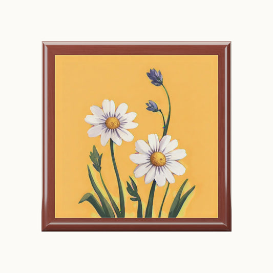 Spring Daisies Jewelry Box