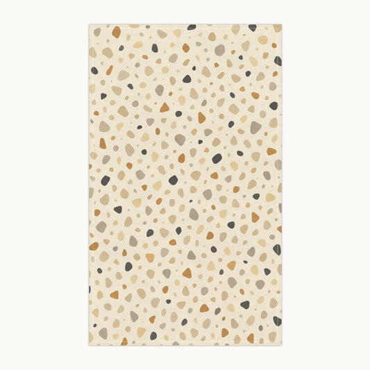 Warm Cream Terrazzo Tea Towel