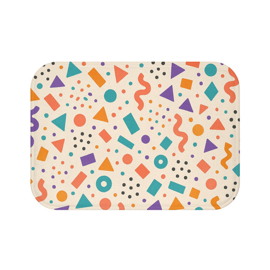 Colorful Geometric Bath Mat