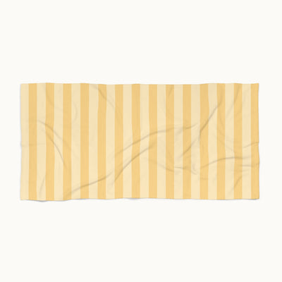 Buttercup Stripe Beach Towel