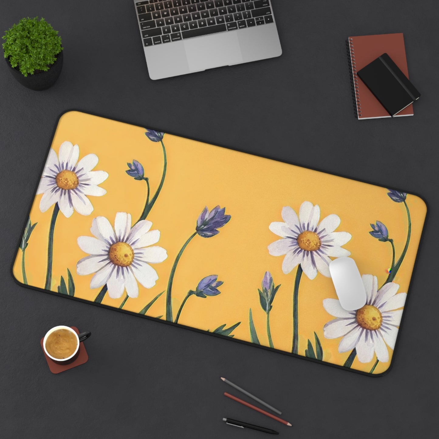 Spring Daisies Desk Mat