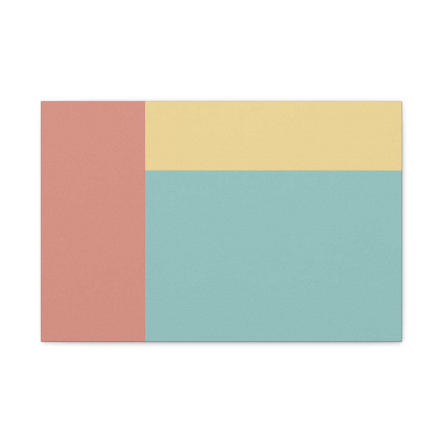 Quiet Blocks Stretched Canvas Wall Art