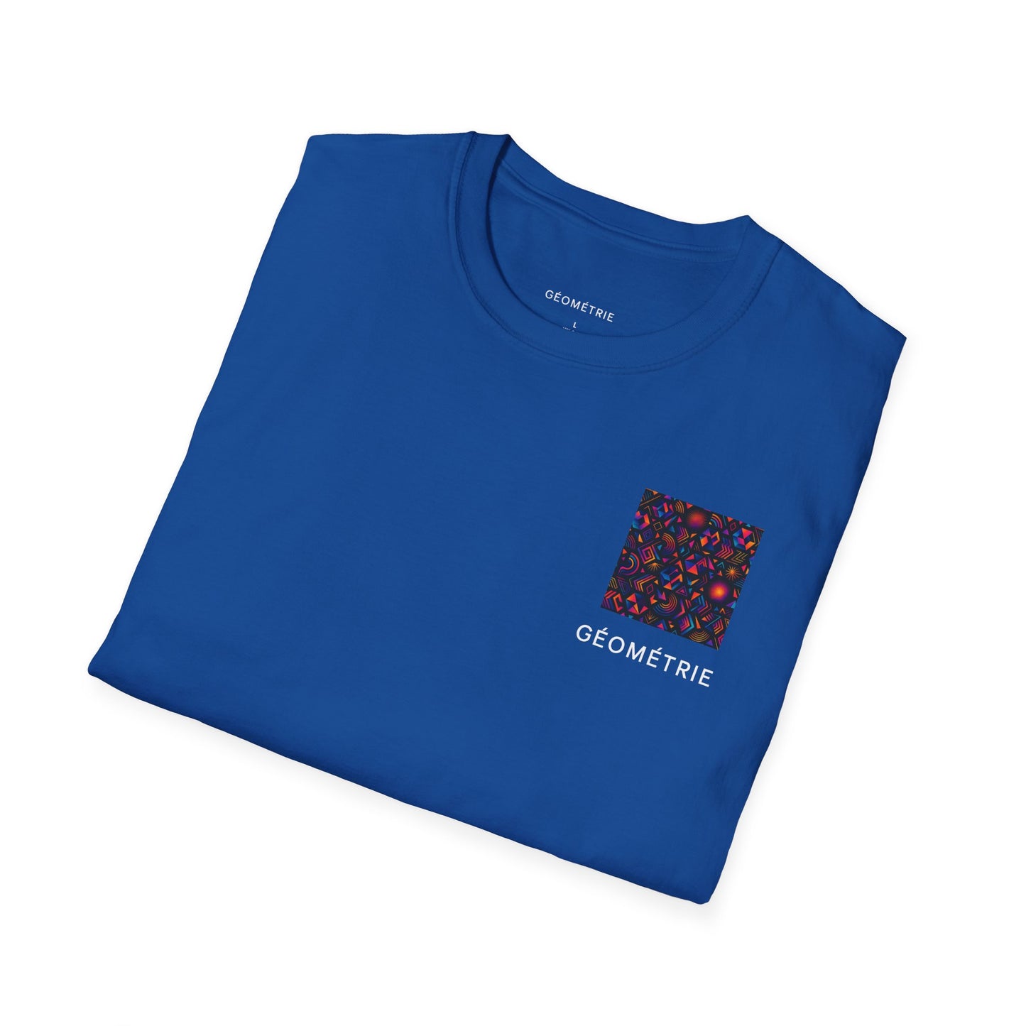 Geo Pattern Unisex Softstyle T-Shirt | Casual Everyday Tee, Graphic Shirt, Gift for Him/Her, Trendy Wear, Artsy Style (Pattern 05)