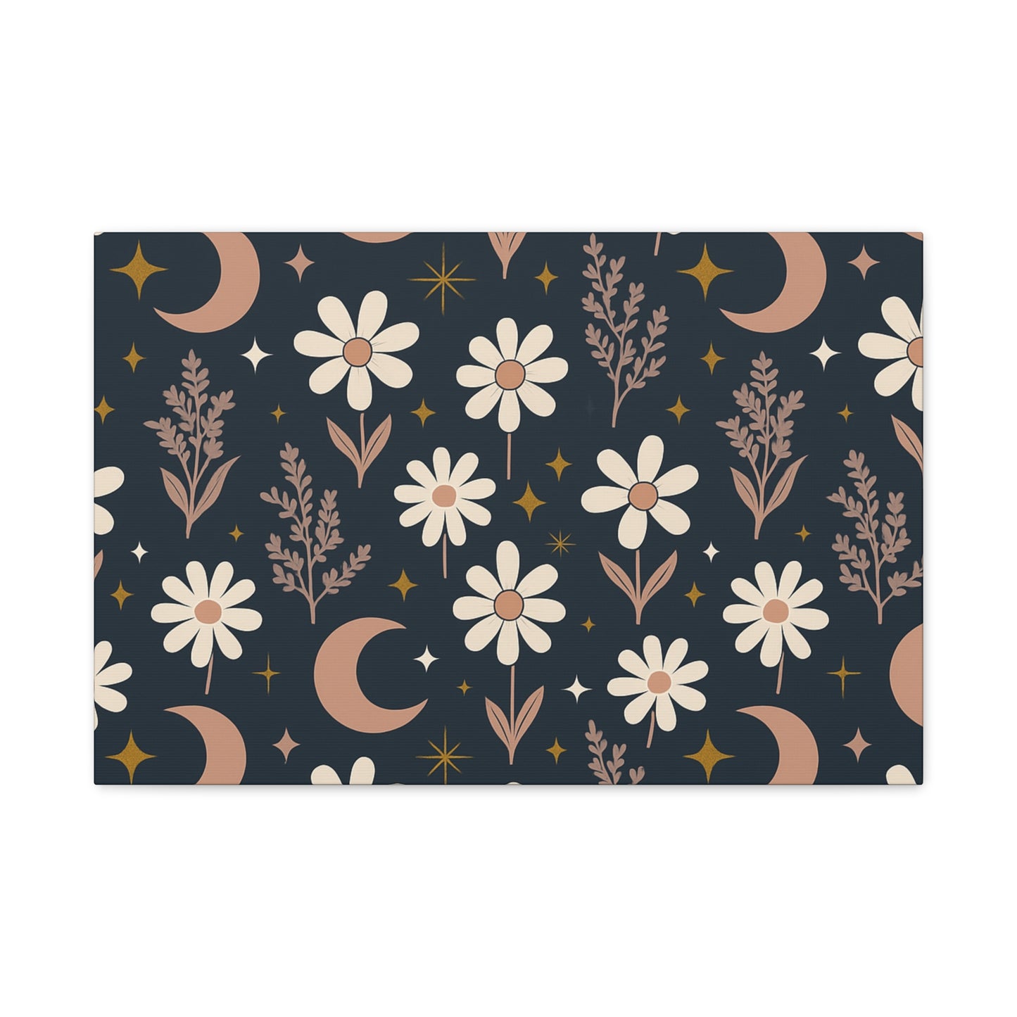 Moonflower Stretched Canvas Wall Art