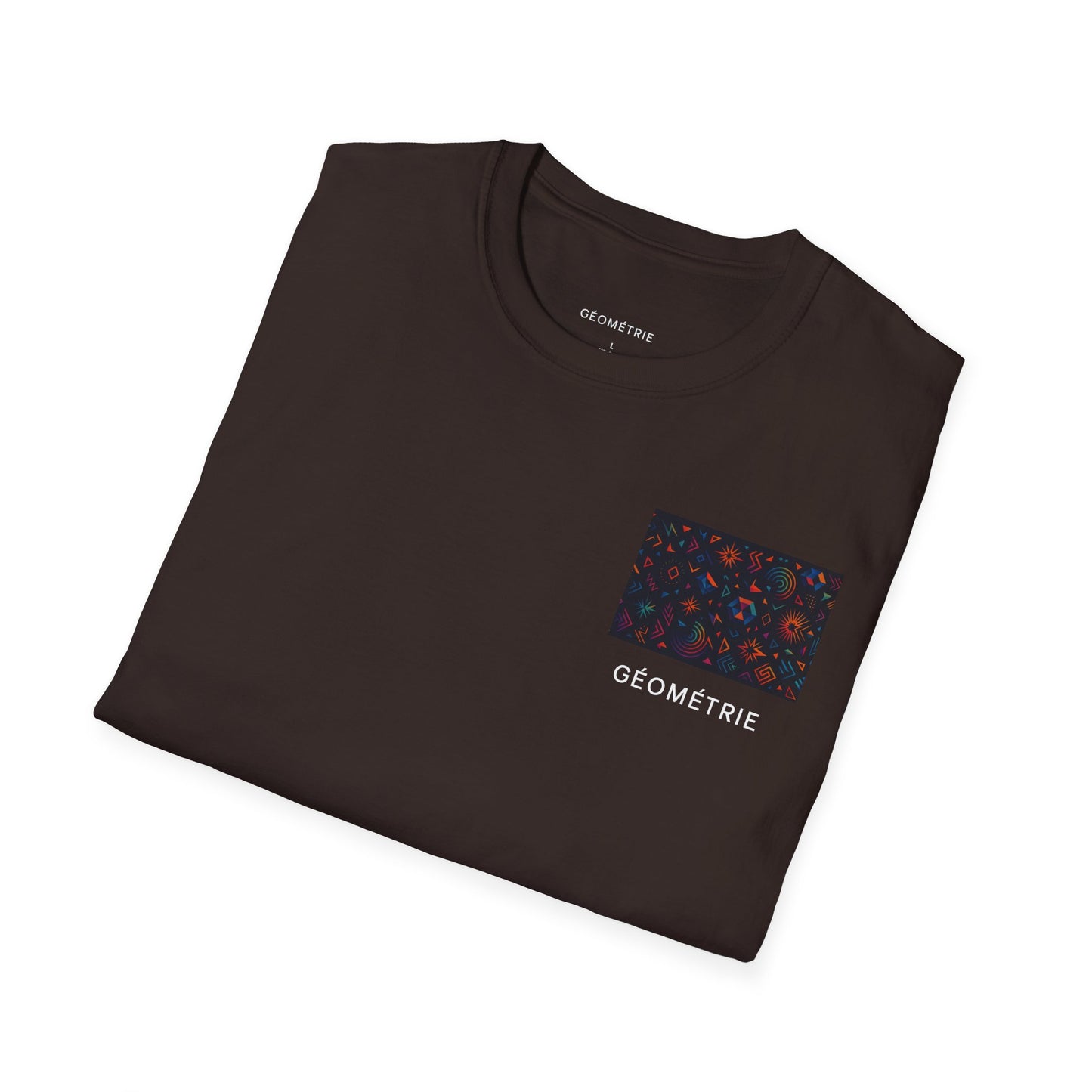 Geo Pattern Unisex Softstyle T-Shirt | Casual Everyday Tee, Graphic Shirt, Gift for Him/Her, Trendy Wear, Artsy Style (Pattern 06)