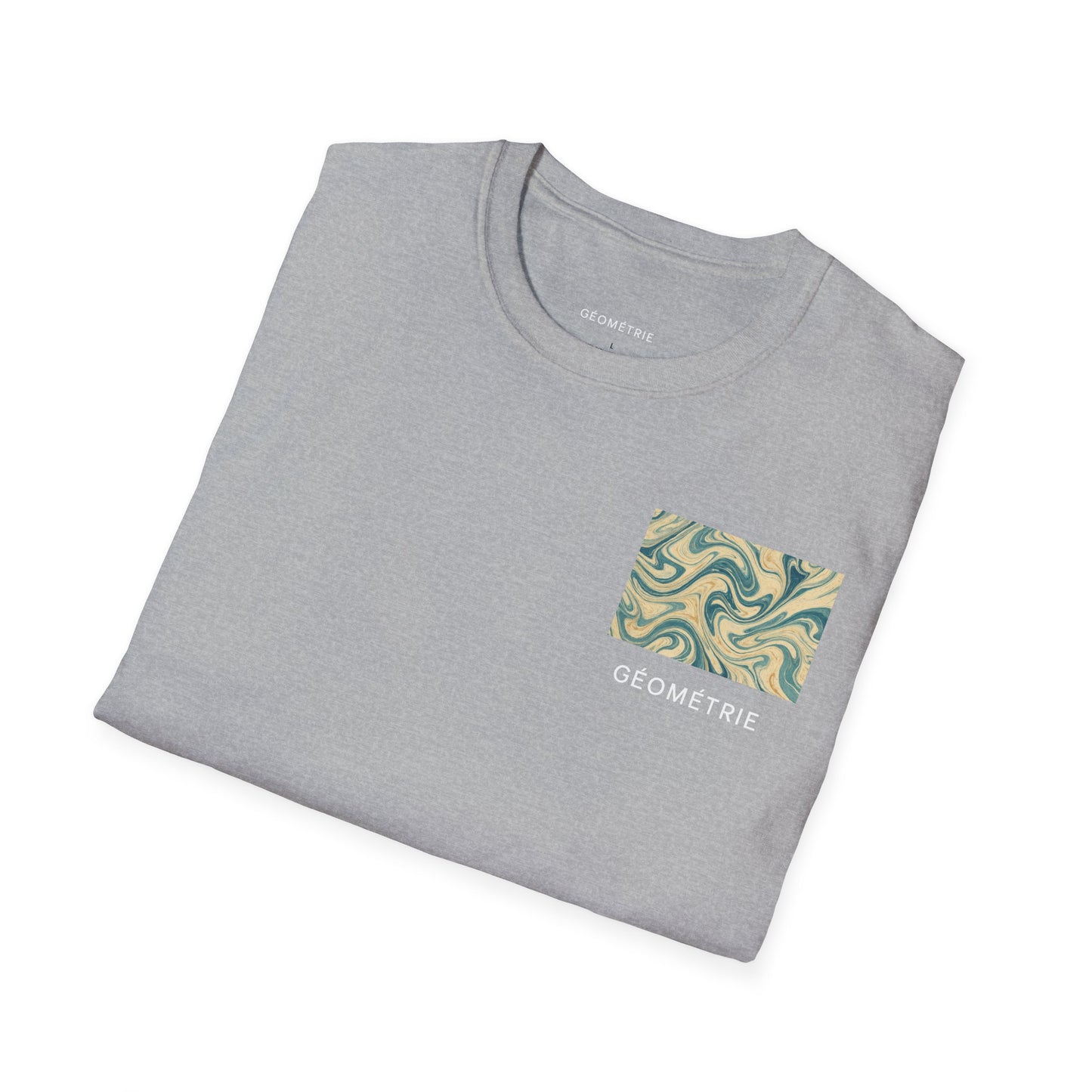 Geo Pattern Unisex Softstyle T-Shirt | Casual Everyday Tee, Graphic Shirt, Gift for Him/Her, Trendy Wear, Artsy Style (Pattern 06)