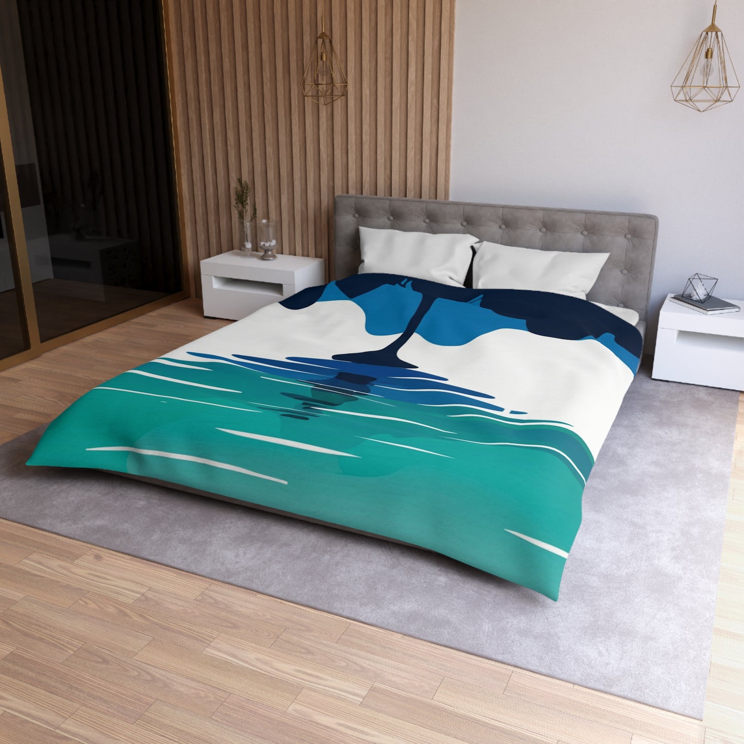 River Tree Microfiber Duvet Cover