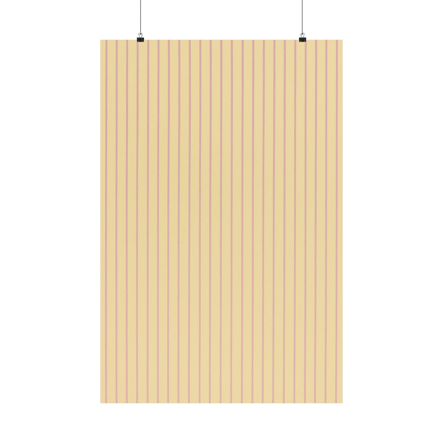 Blush Pinstripe Art Poster