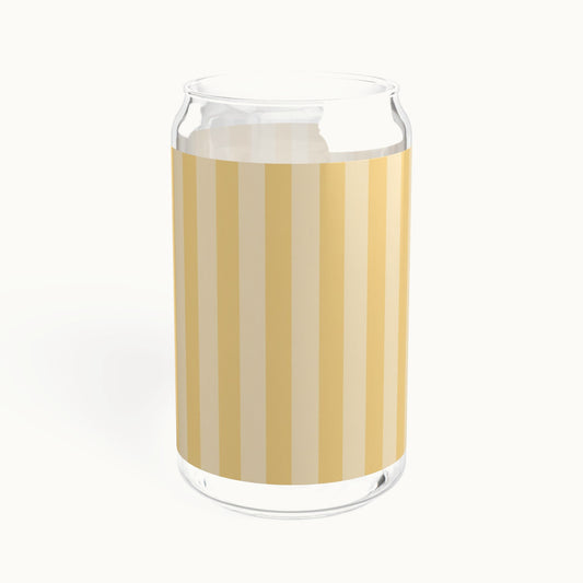 Buttercup Stripe Sipper Glass | 16oz
