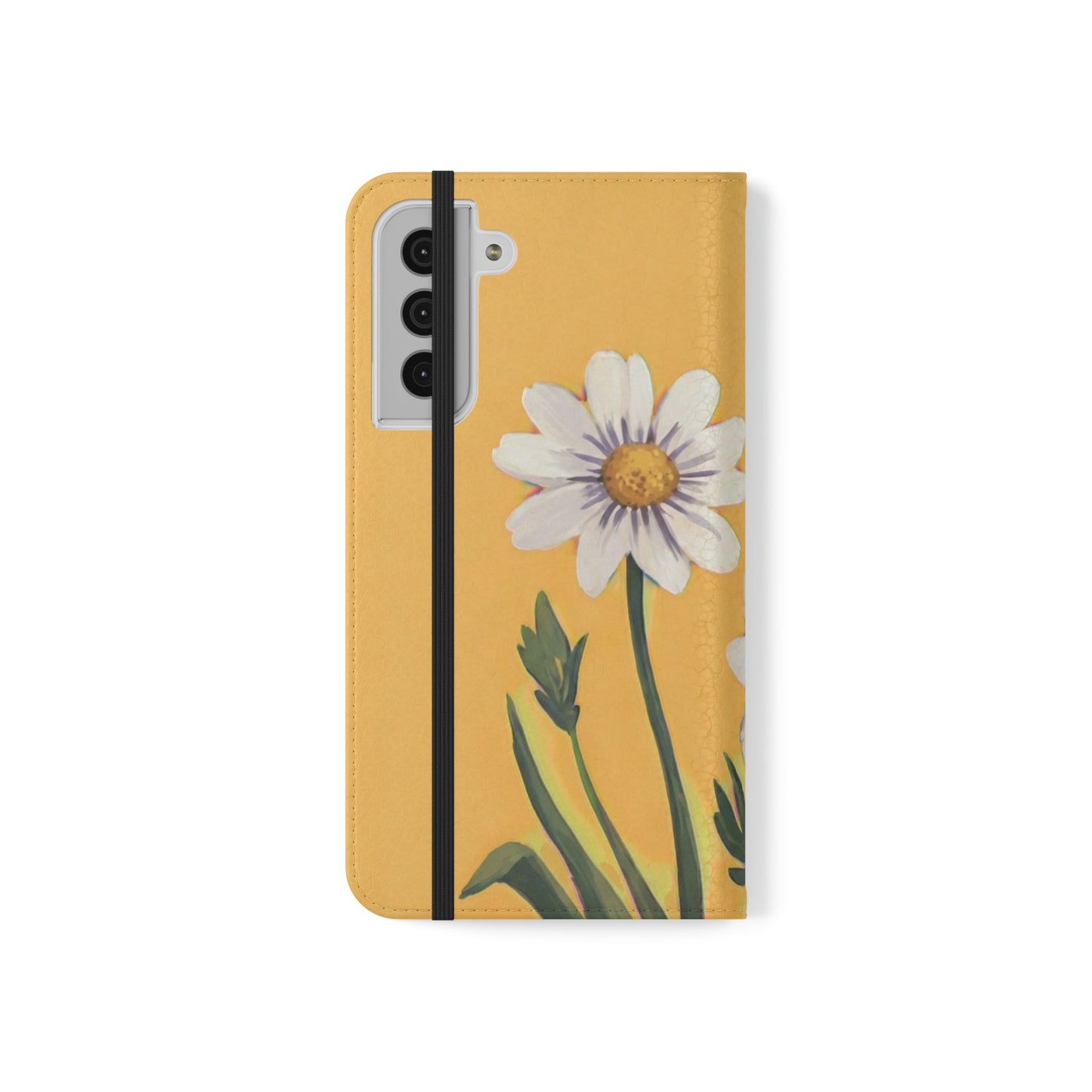Spring Daisies Vegan Leather Flip Case