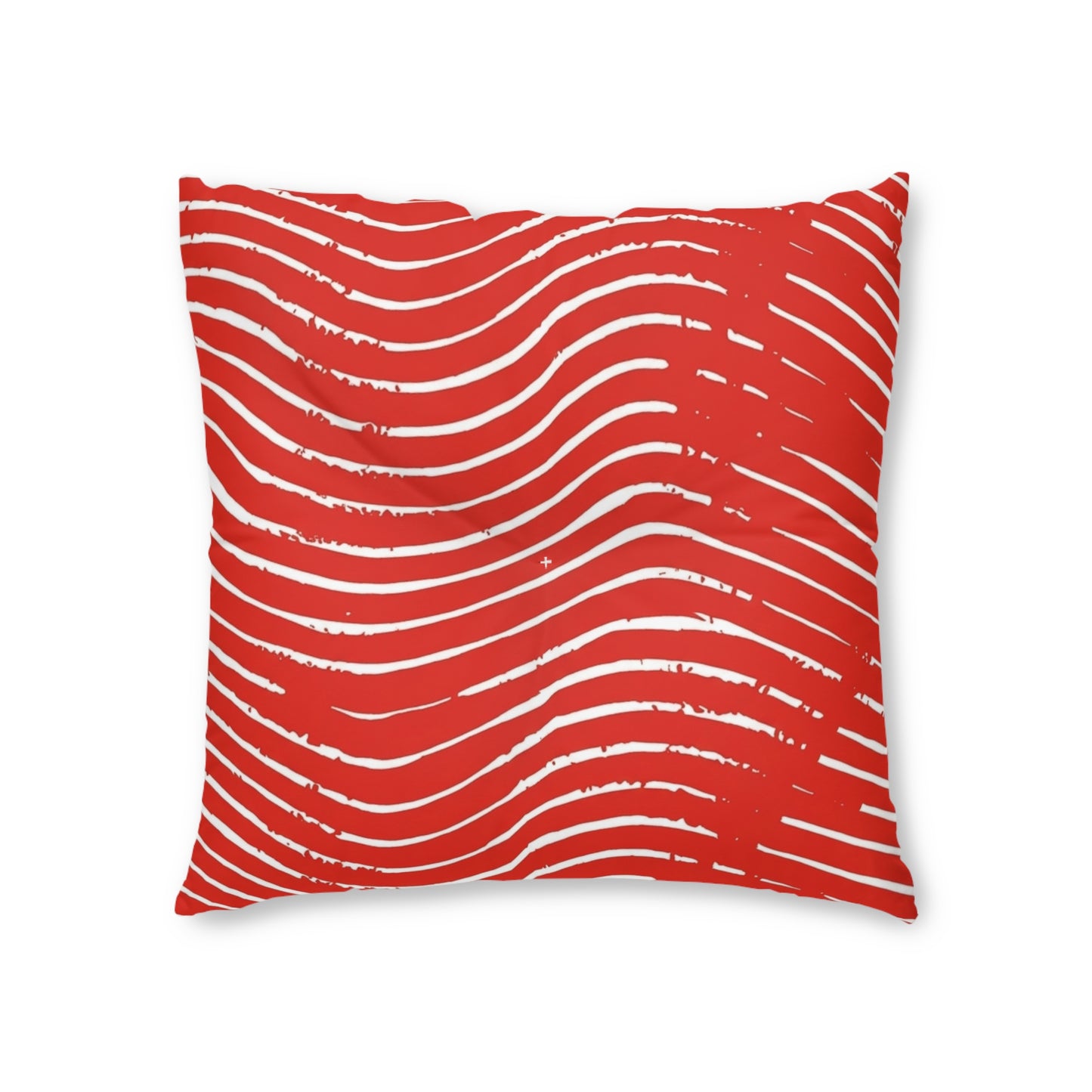 Scarlet Tide Square Tufted Floor Pillow