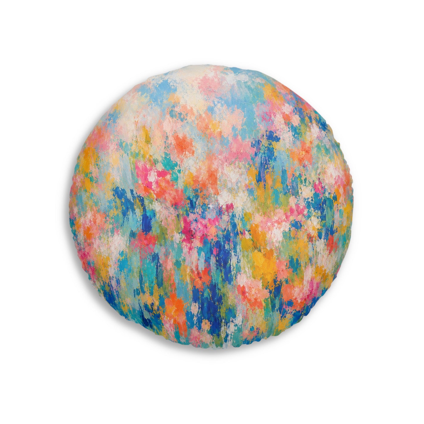 Chromatic Meadow Tufted Floor Pillow