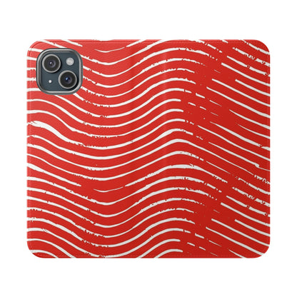 Scarlet Tide Vegan Leather Flip Case