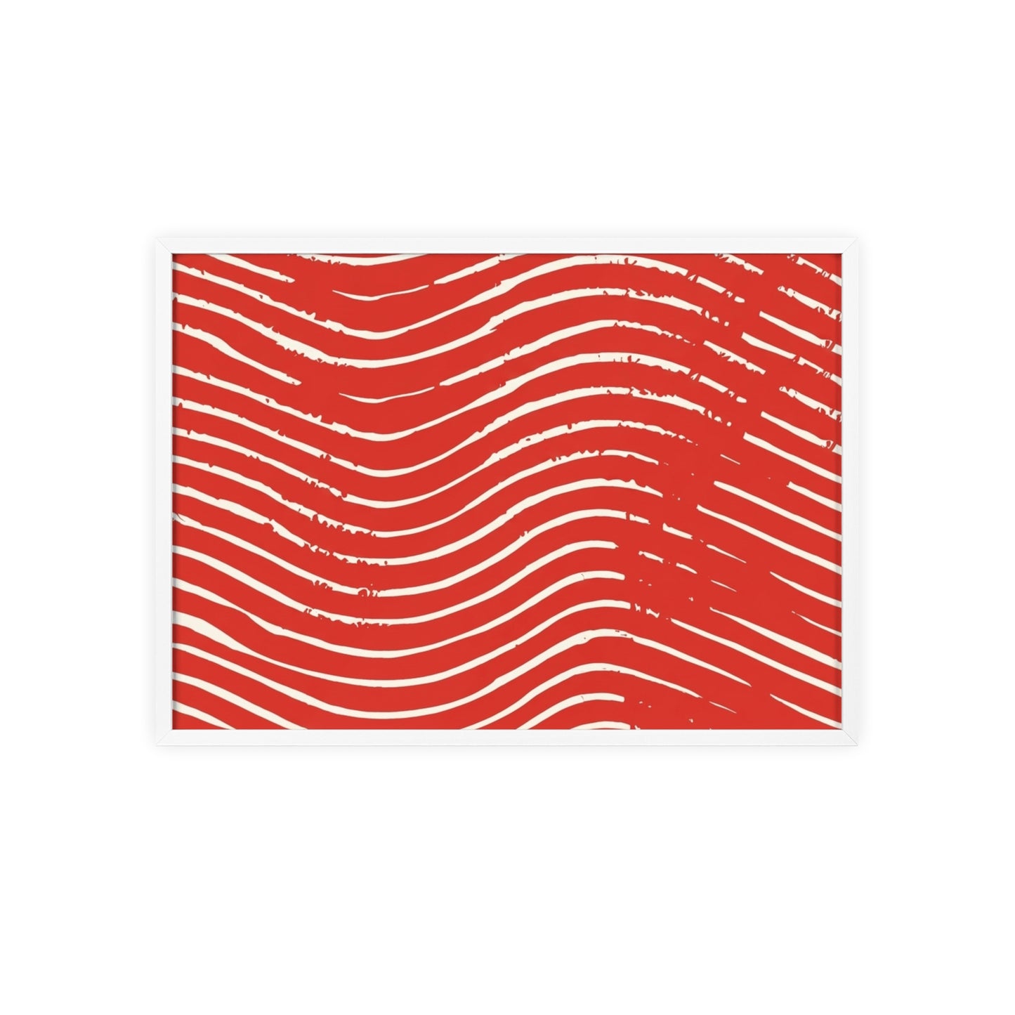 Scarlet Tide Wood Framed Posters