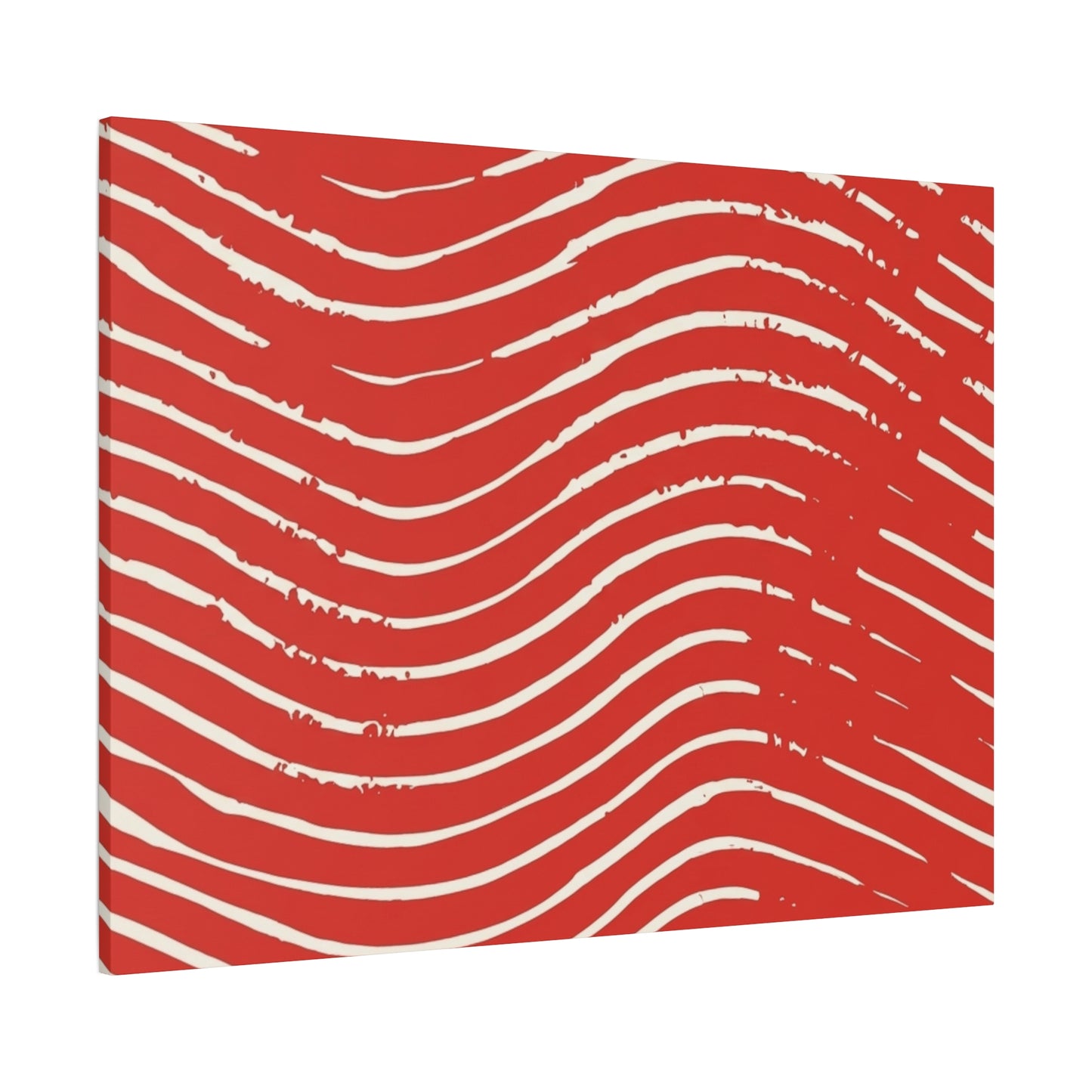 Scarlet Tide Stretched Canvas Wall Art