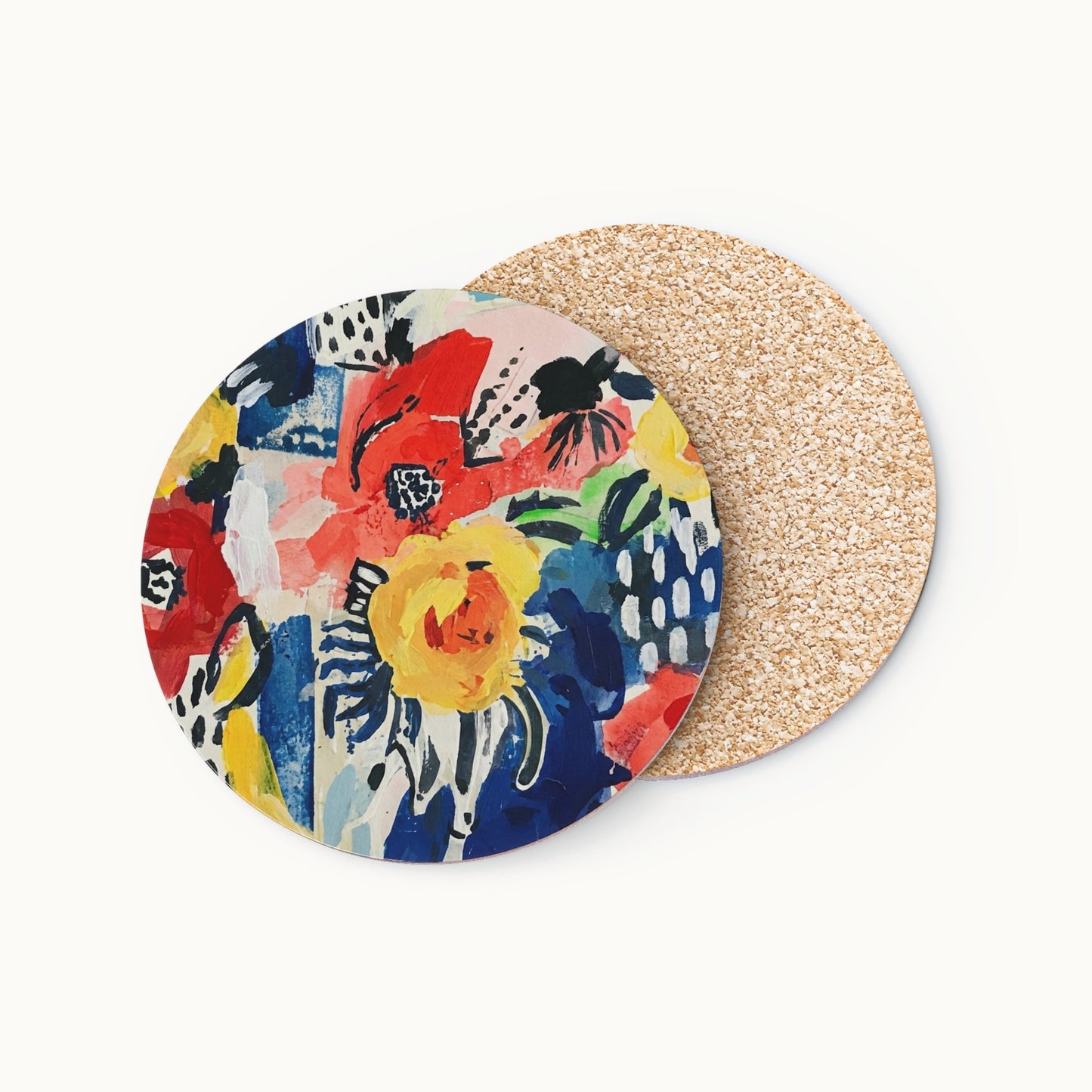 Abstract Flora Coasters