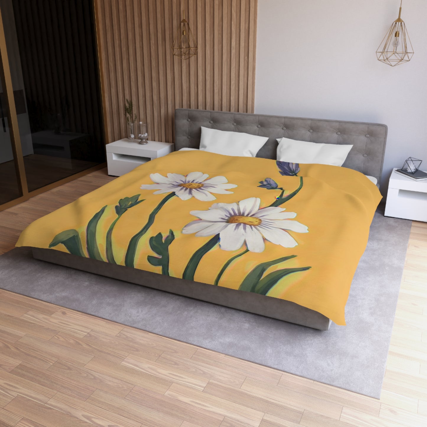 Spring Daisies Microfiber Duvet Cover