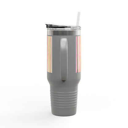 Summer Stripe 40oz Insulated Travel Mug