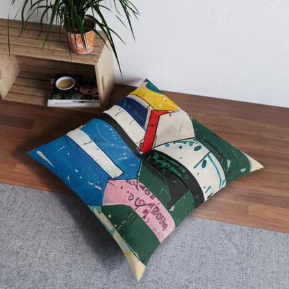 Square Tufted Floor Pillow