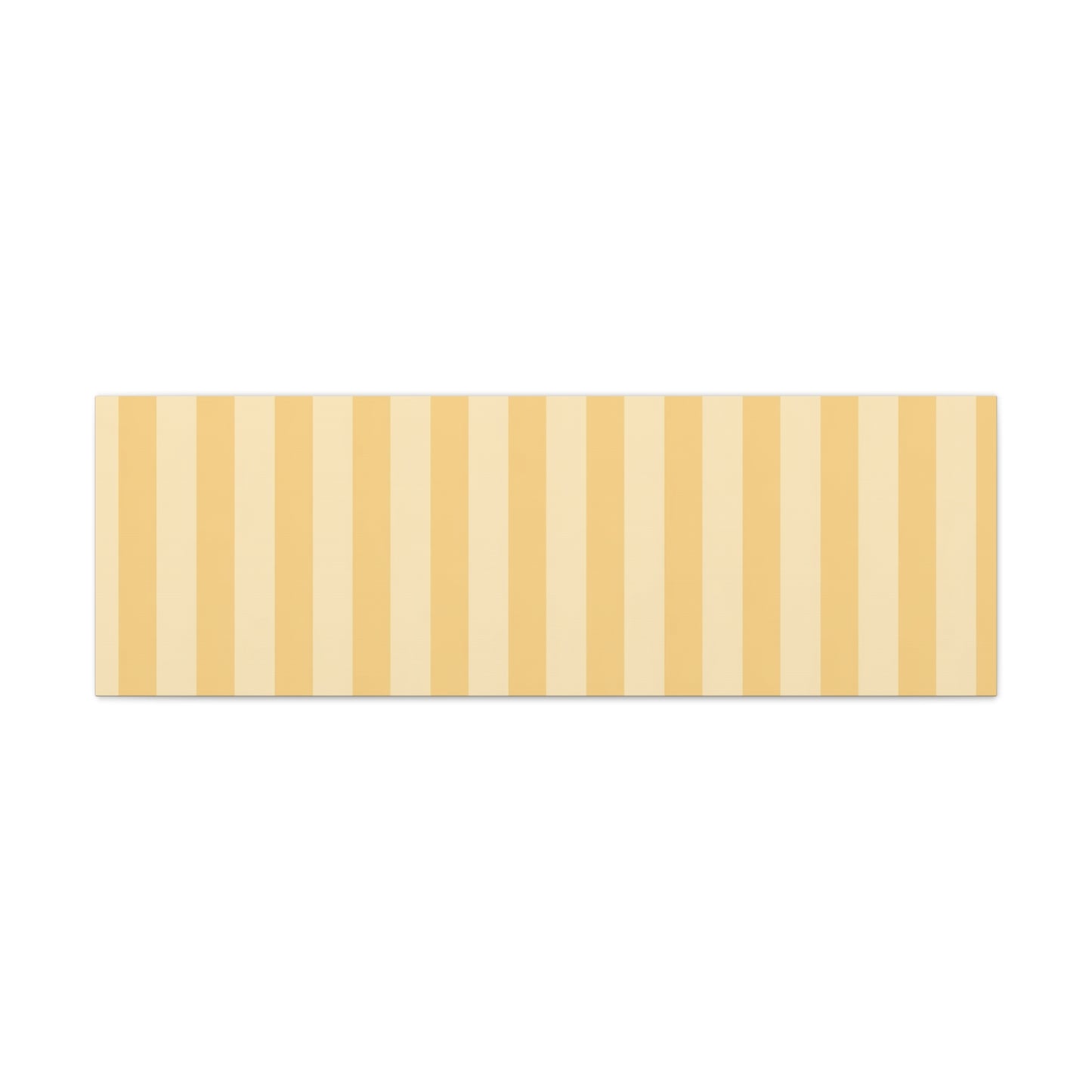 Buttercup Stripe Stretched Canvas Wall Art