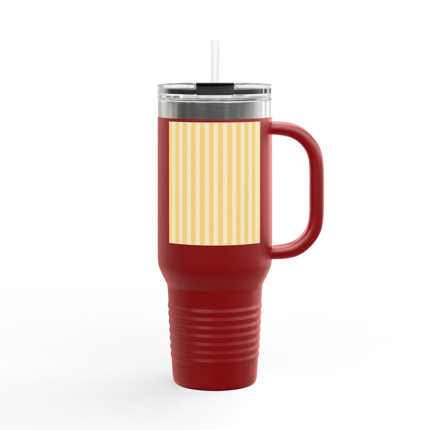Buttercup Stripe 40oz Insulated Travel Mug