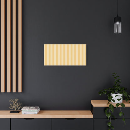 Buttercup Stripe Stretched Canvas Wall Art
