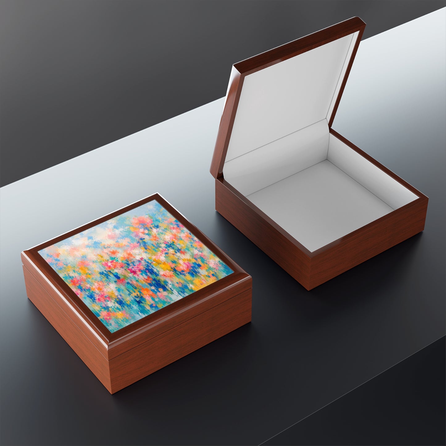 Chromatic Meadow Jewelry Box