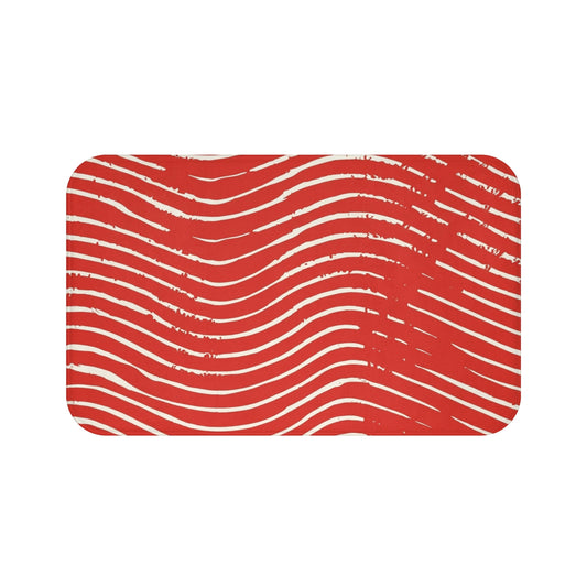 Scarlet Tide Bath Mat