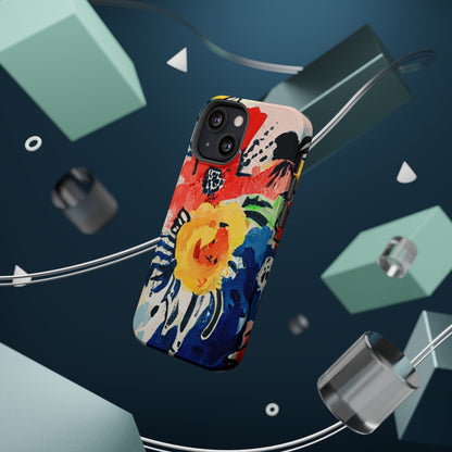 Abstract Flora Magnetic Phone Case