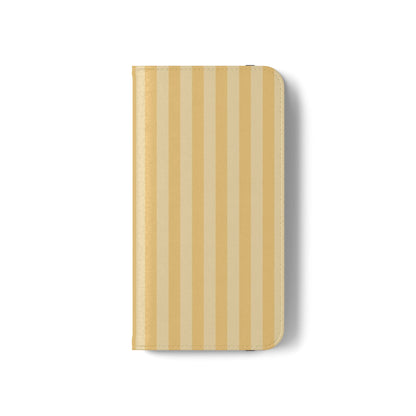 Buttercup Stripe Vegan Leather Flip Case