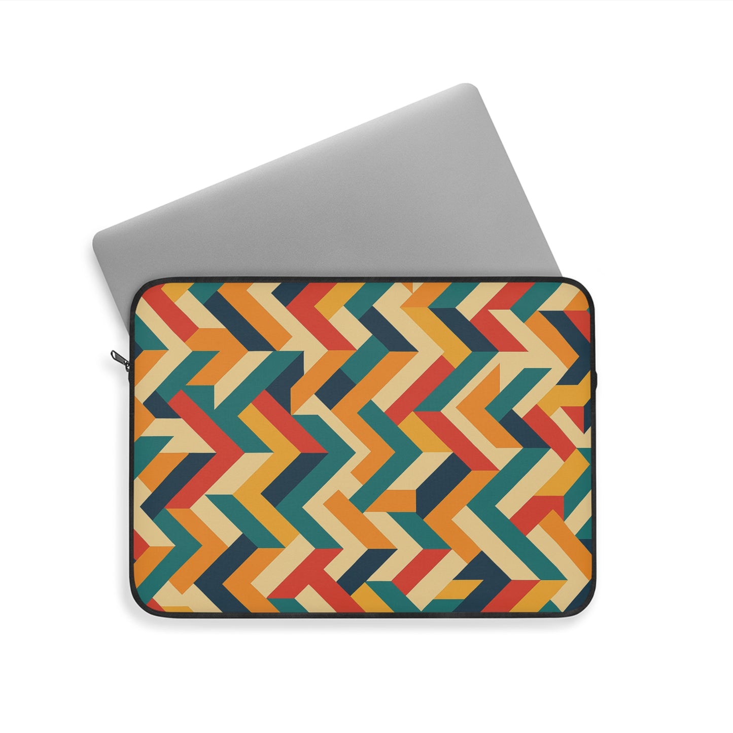 Colorful Geometric Laptop Sleeve, Stylish Computer Case, Trendy Tech Accessory, Unique Gift for Students, Travel Must-Have (Laptop Case - Pattern 0b)