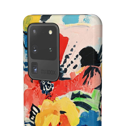 Abstract Flora Snap Phone Case