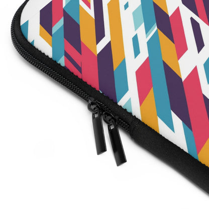 Colorful Geometric Laptop Sleeve | Vibrant Tech Accessory for Students, Professionals, College, Birthday Gift, Everyday Use