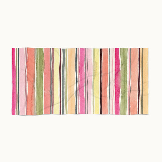 Summer Stripe Beach Towel