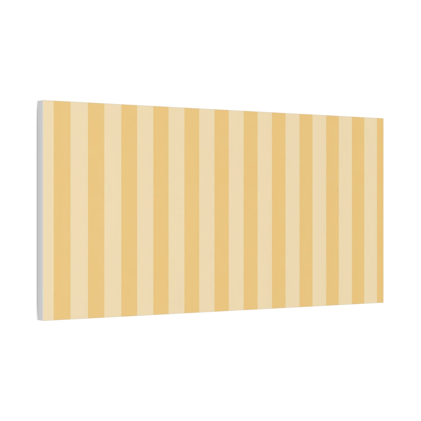 Buttercup Stripe Stretched Canvas Wall Art
