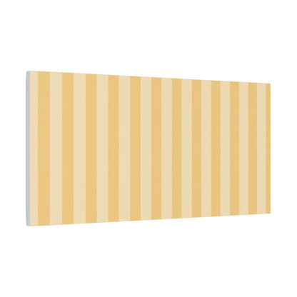 Buttercup Stripe Stretched Canvas Wall Art