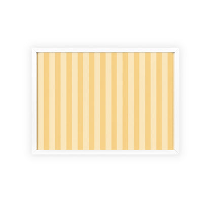Buttercup Stripe Wood Framed Posters