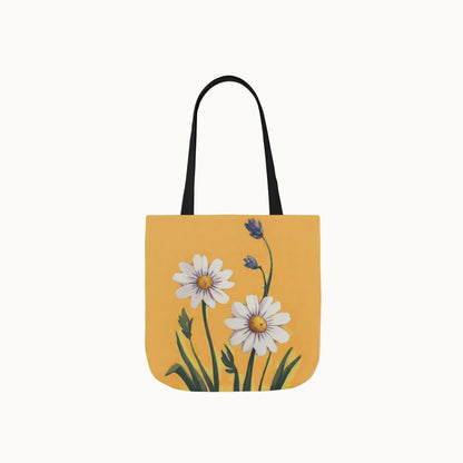 Spring Daisies Tote Bag with 5-Color Straps