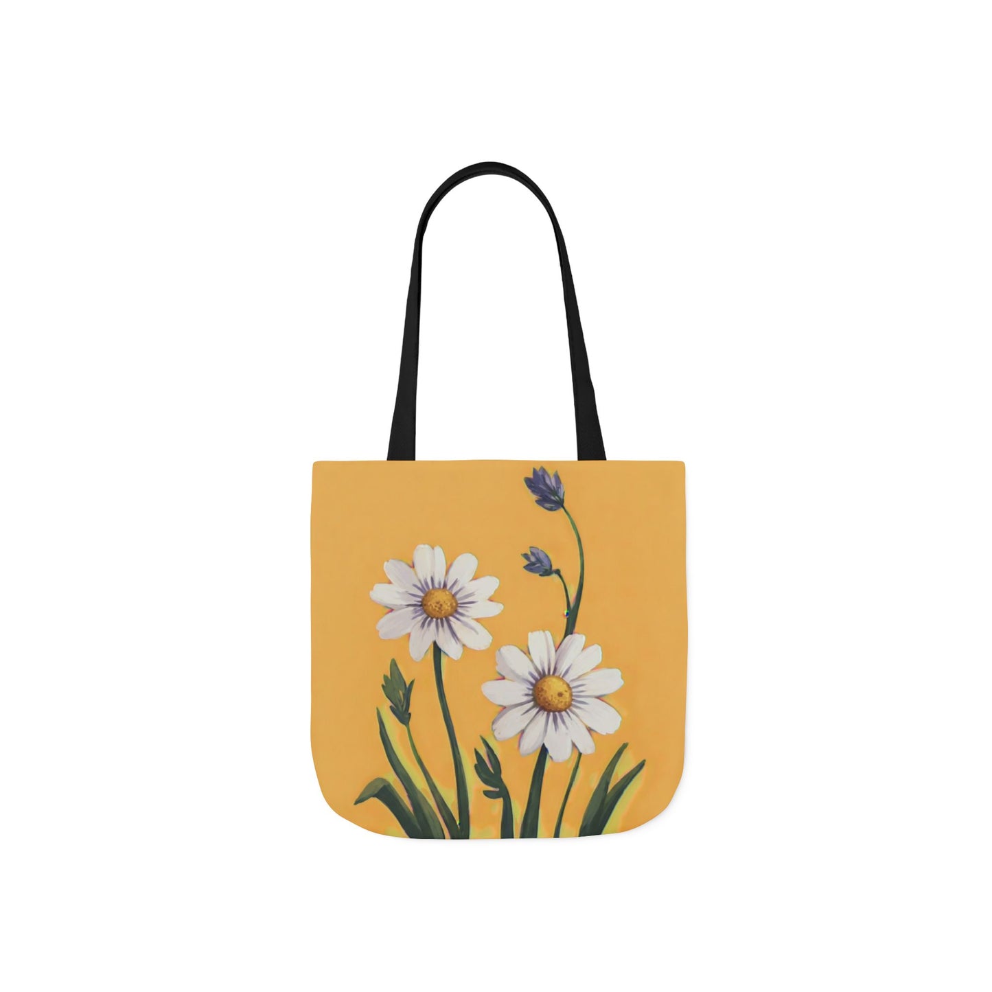 Spring Daisies Tote Bag with 5-Color Straps