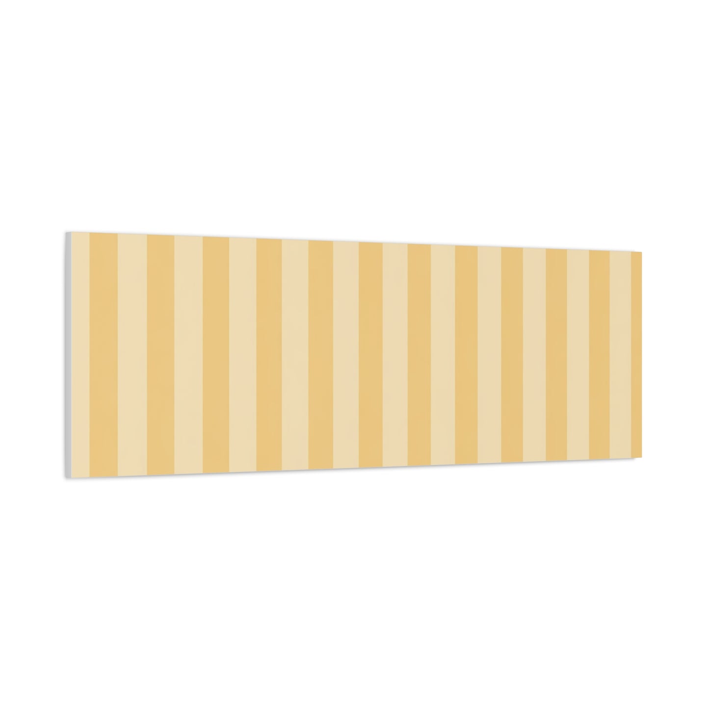 Buttercup Stripe Stretched Canvas Wall Art