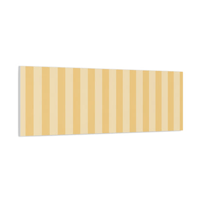 Buttercup Stripe Stretched Canvas Wall Art