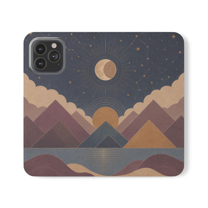Celestial Vale Vegan Leather Flip Case
