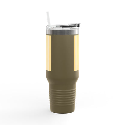 Buttercup Stripe 40oz Insulated Travel Mug