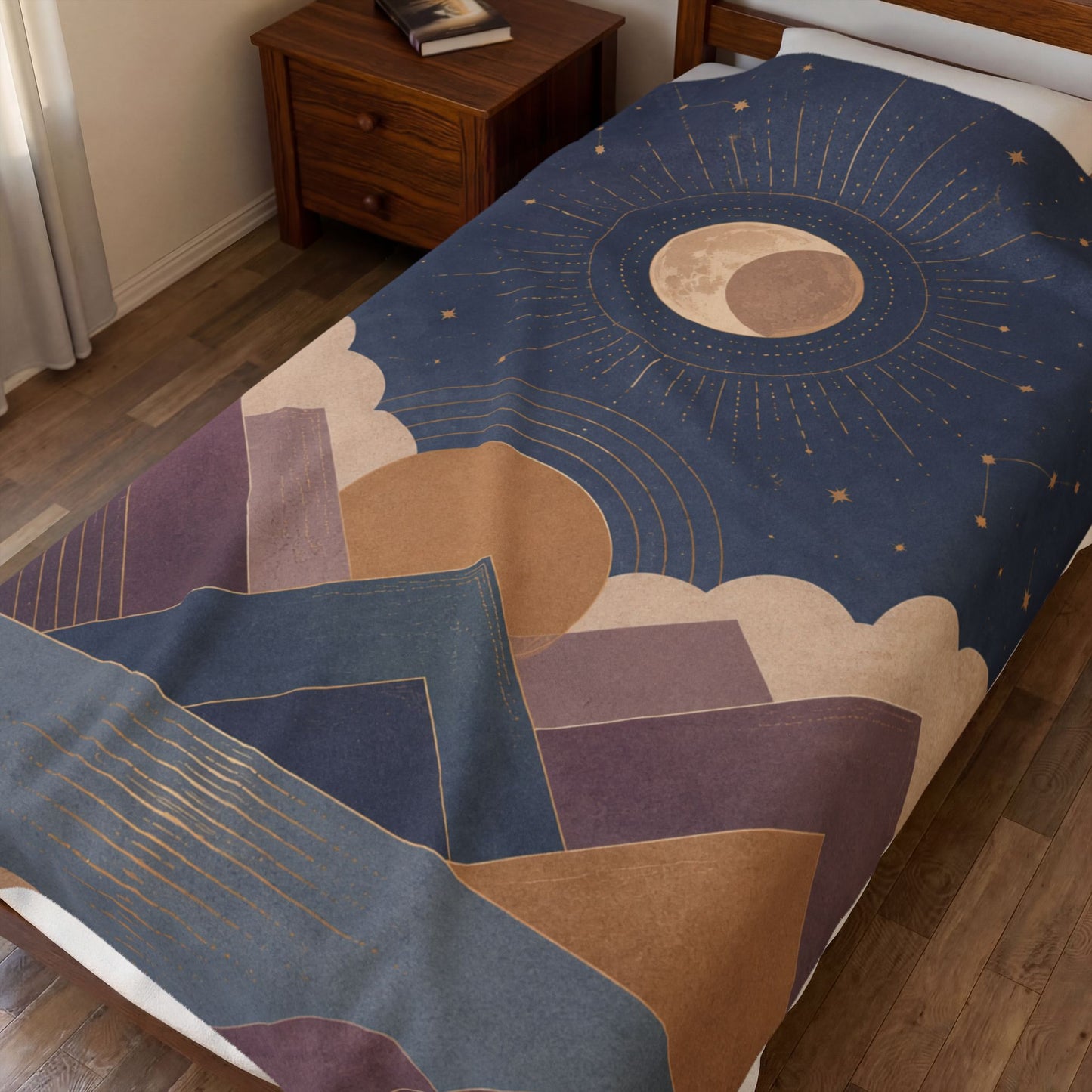Celestial Vale Velveteen Plush Blanket