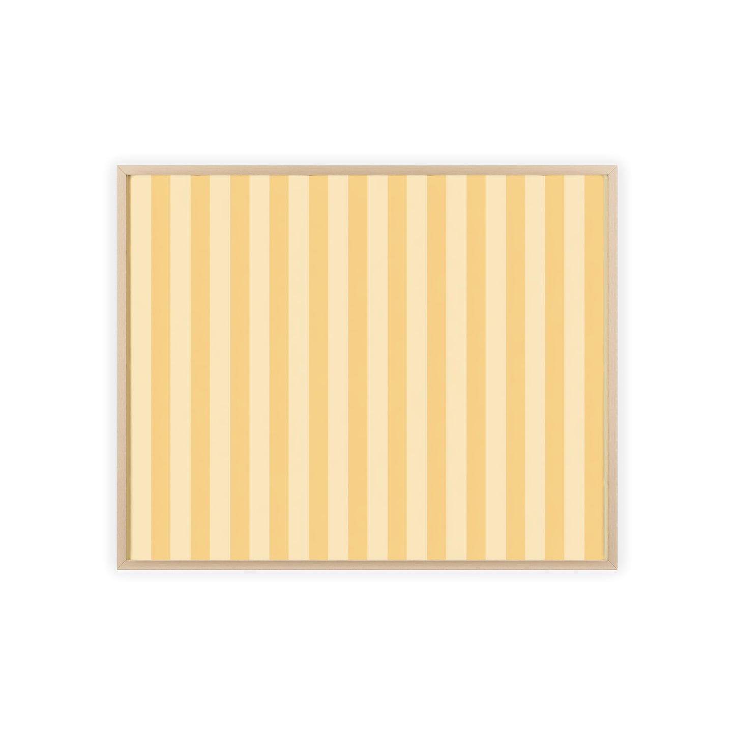 Buttercup Stripe Wood Framed Posters