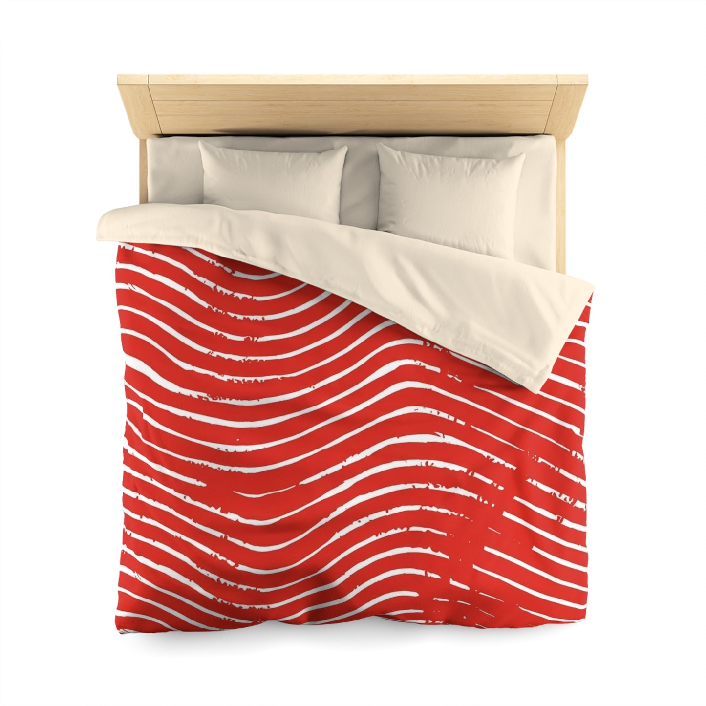 Scarlet Tide Microfiber Duvet Cover