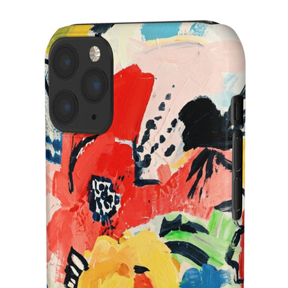 Abstract Flora Snap Phone Case