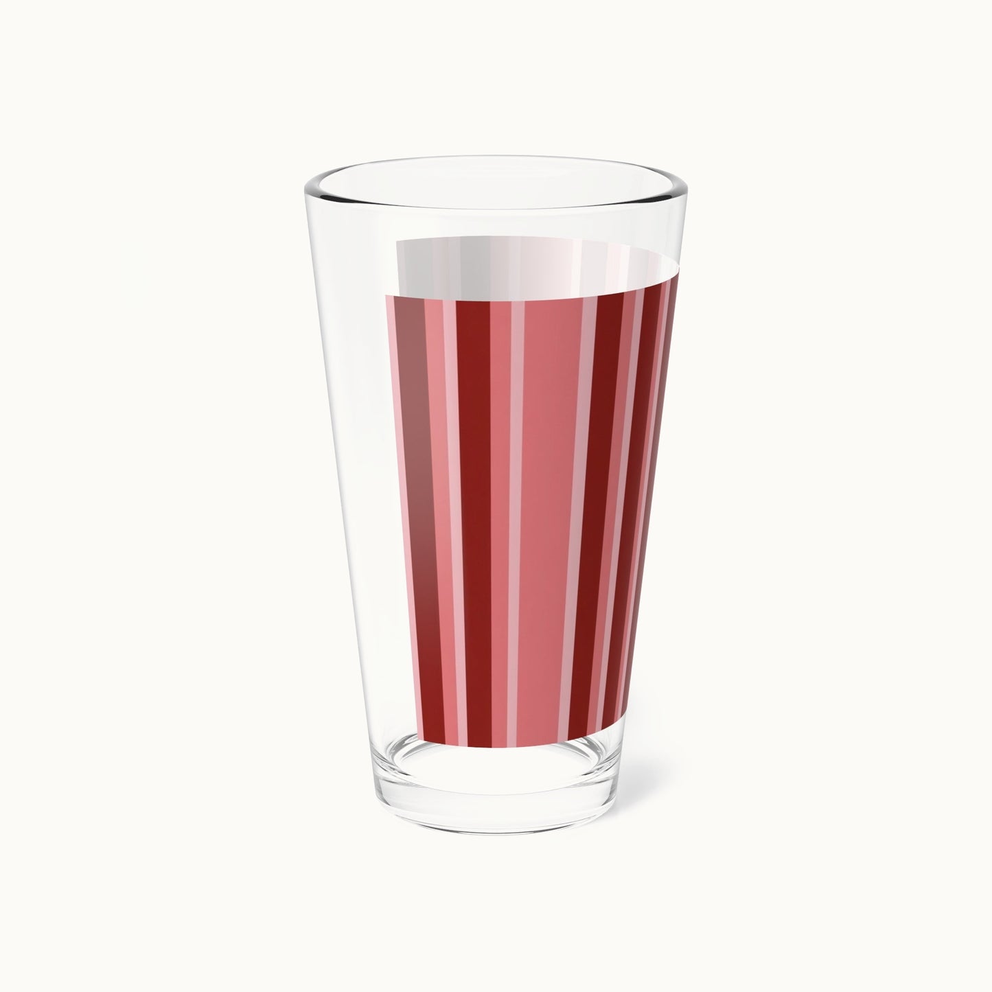 Crimson Line Tall Mixing Glass 16oz