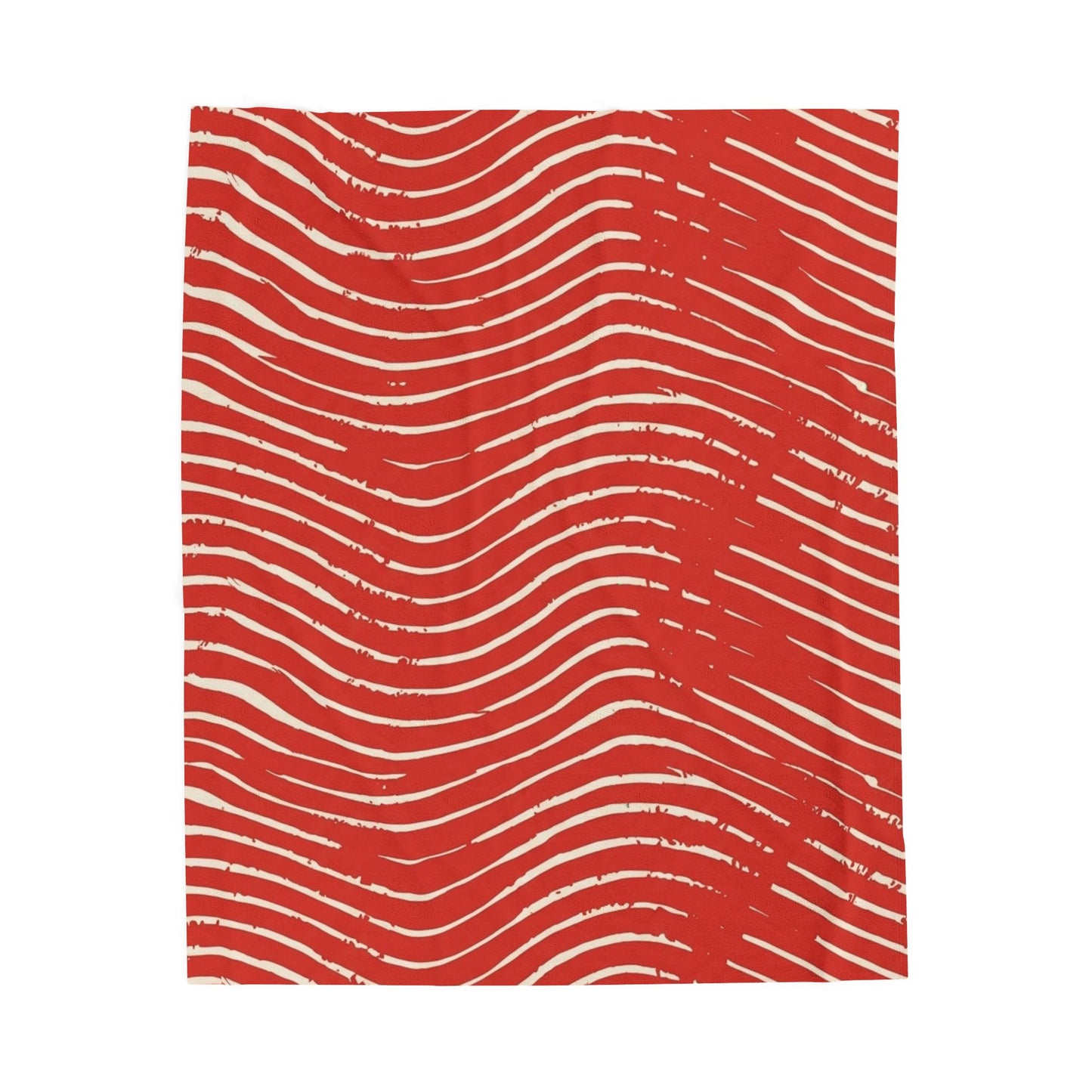 Scarlet Tide Velveteen Plush Blanket