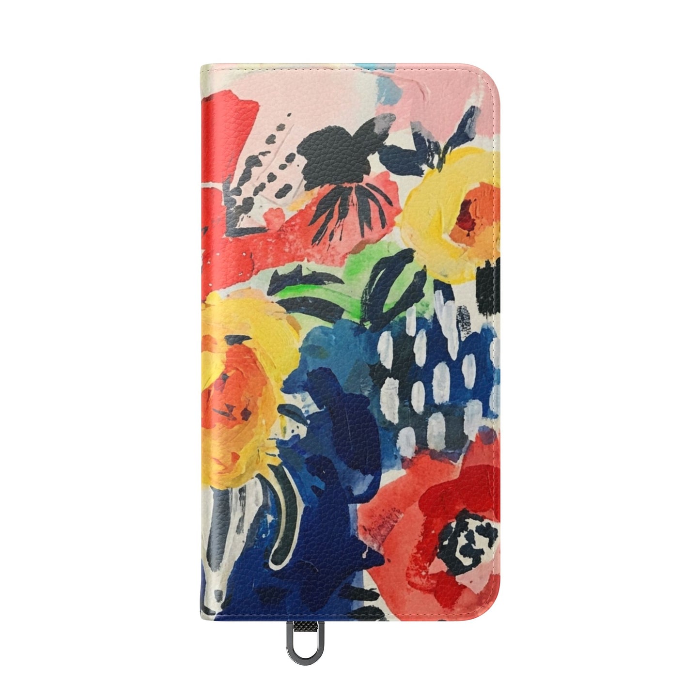 Abstract Flora Vegan Leather Flip Case